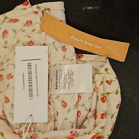 💕REFORMATION💕 Beauden Dress ~ Madison Floral Print XL NWT - Picture 13 of 15